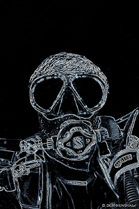 "Negative Space" Self Portrait by Debi Henshaw 